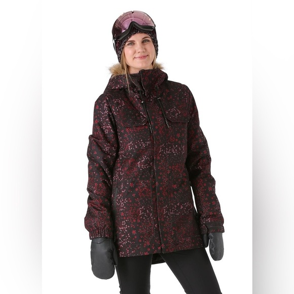 Volcom Shadow Insulated Ski Snowboard Jacket Floral - Picture 1 of 16